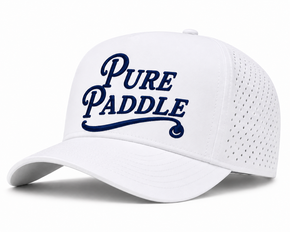 Pure Paddle Snapback Hat - Navy Embroidery