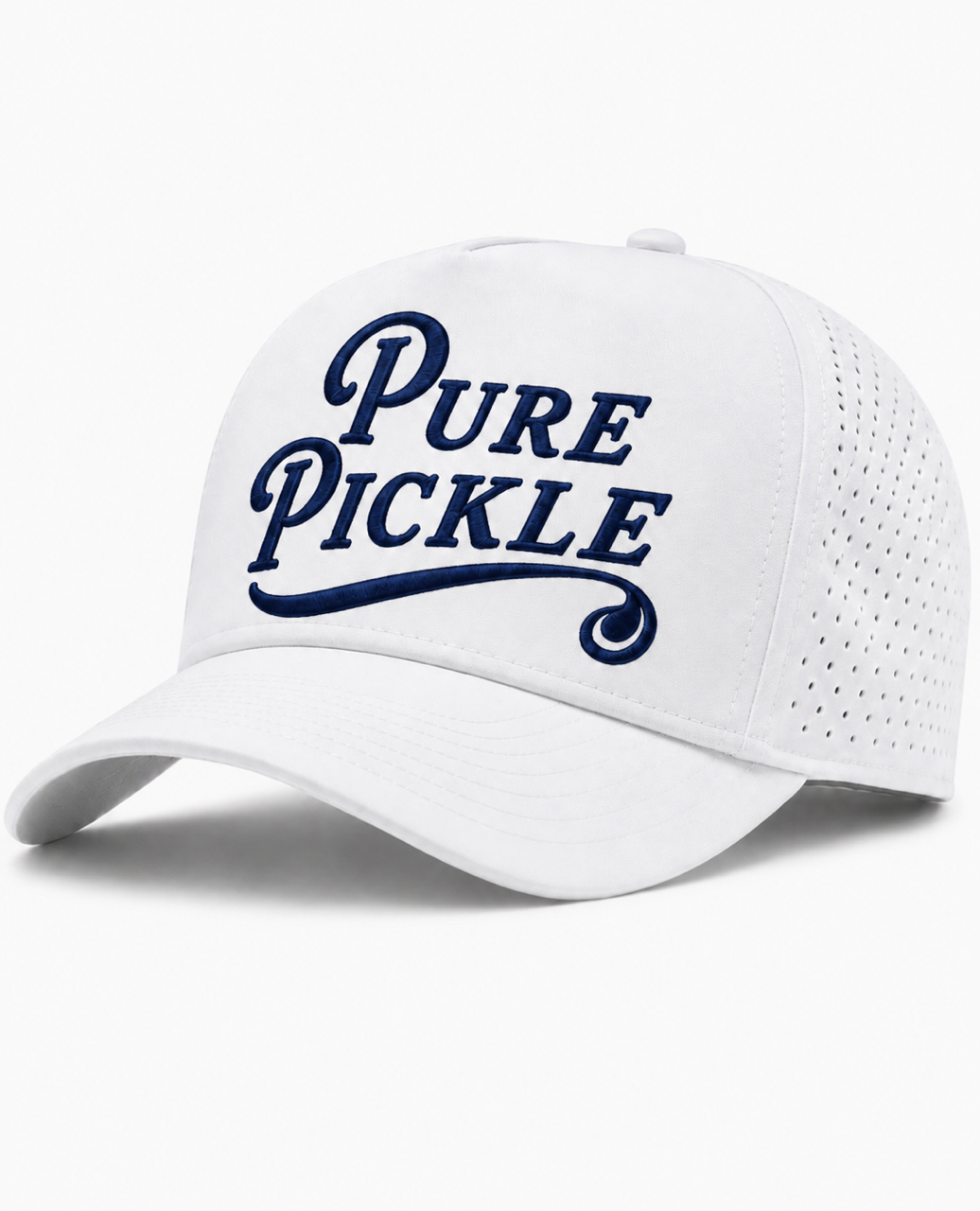 Pure Pickle Performance Hat - Navy with Cream embroidery