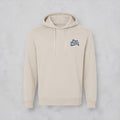 Pure Paddle Classic Pullover Hoodie in natural cream with navy logo